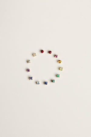 Birthstone Earrings | 9K Yellow Gold | Natasha Schweitzer