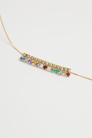 Birthstone Pendant | 9K White Gold | Natasha Schweitzer