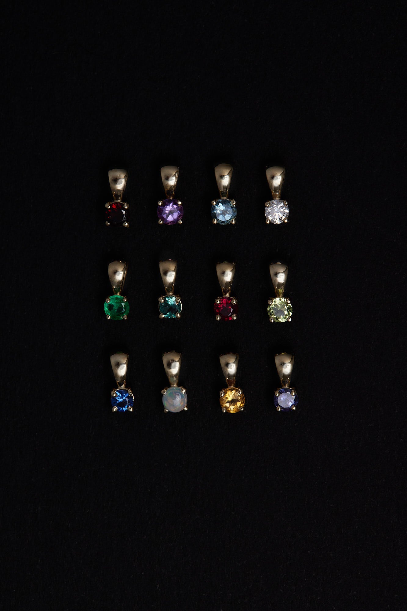 Birthstone Pendant | 9K White Gold| Natasha Schweitzer