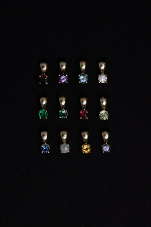 Birthstone Pendant | 9K Yellow Gold | Natasha Schweitzer
