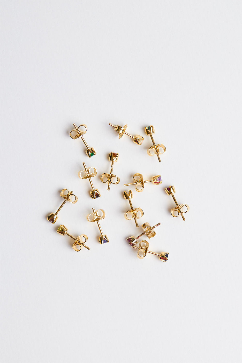 Birthstone Earrings | 9K White Gold| Natasha Schweitzer