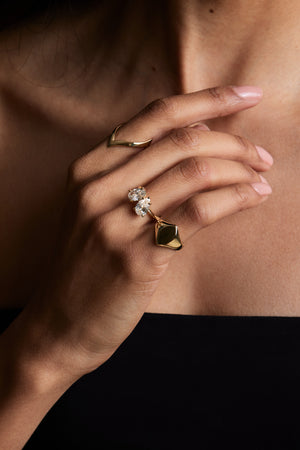 Marquise Signet Ring | Yellow Gold | Natasha Schweitzer