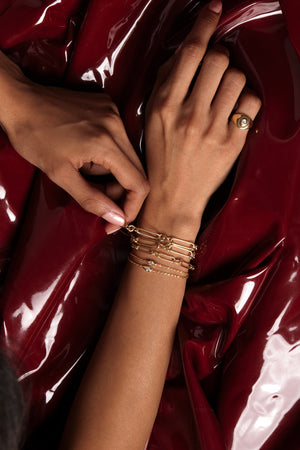 Marquise Diamond Bracelet | 9K Yellow or Rose Gold | Natasha Schweitzer