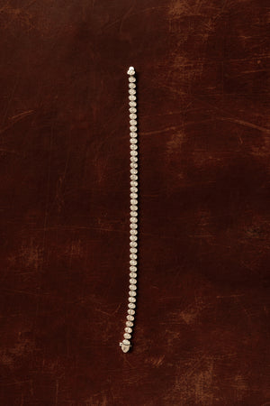 Oval Bezel Diamond Tennis Bracelet | 18K Yellow Gold | Natasha Schweitzer