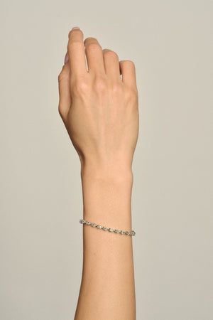 Large Pear Diamond Tennis Bracelet | 18K Yellow Gold | Natasha Schweitzer