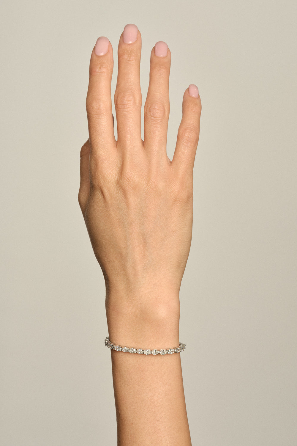 Oval Diamond Tennis Bracelet | 18K Yellow Gold