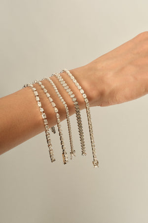 Large Pear Diamond Tennis Bracelet | 18K Yellow Gold | Natasha Schweitzer