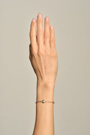 Roma Round Diamond Bracelet | 18K White Gold | Natasha Schweitzer