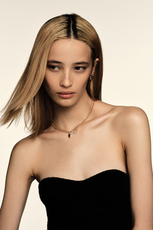 Roma Oval Gemstone Pendant | Silver | Natasha Schweitzer