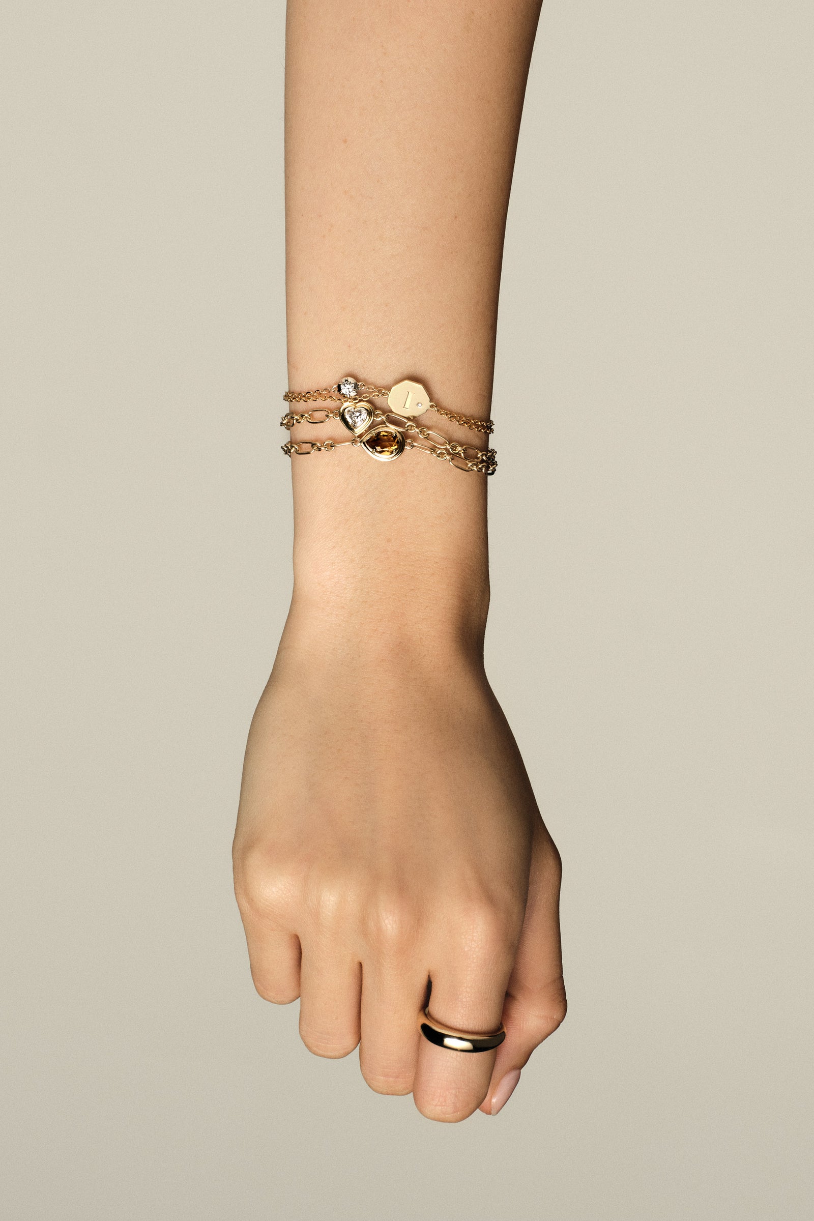 Roma Pear Gemstone Bracelet | Yellow Gold| Natasha Schweitzer