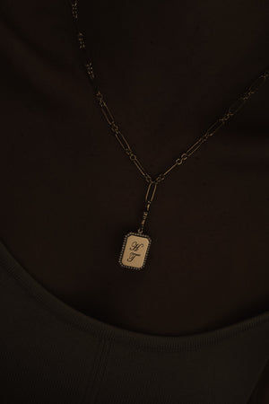 Diamond Halo Tag Attachment | 18K White Gold | Natasha Schweitzer