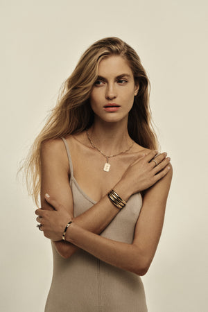 Diamond Halo Tag Attachment | 18K White Gold | Natasha Schweitzer
