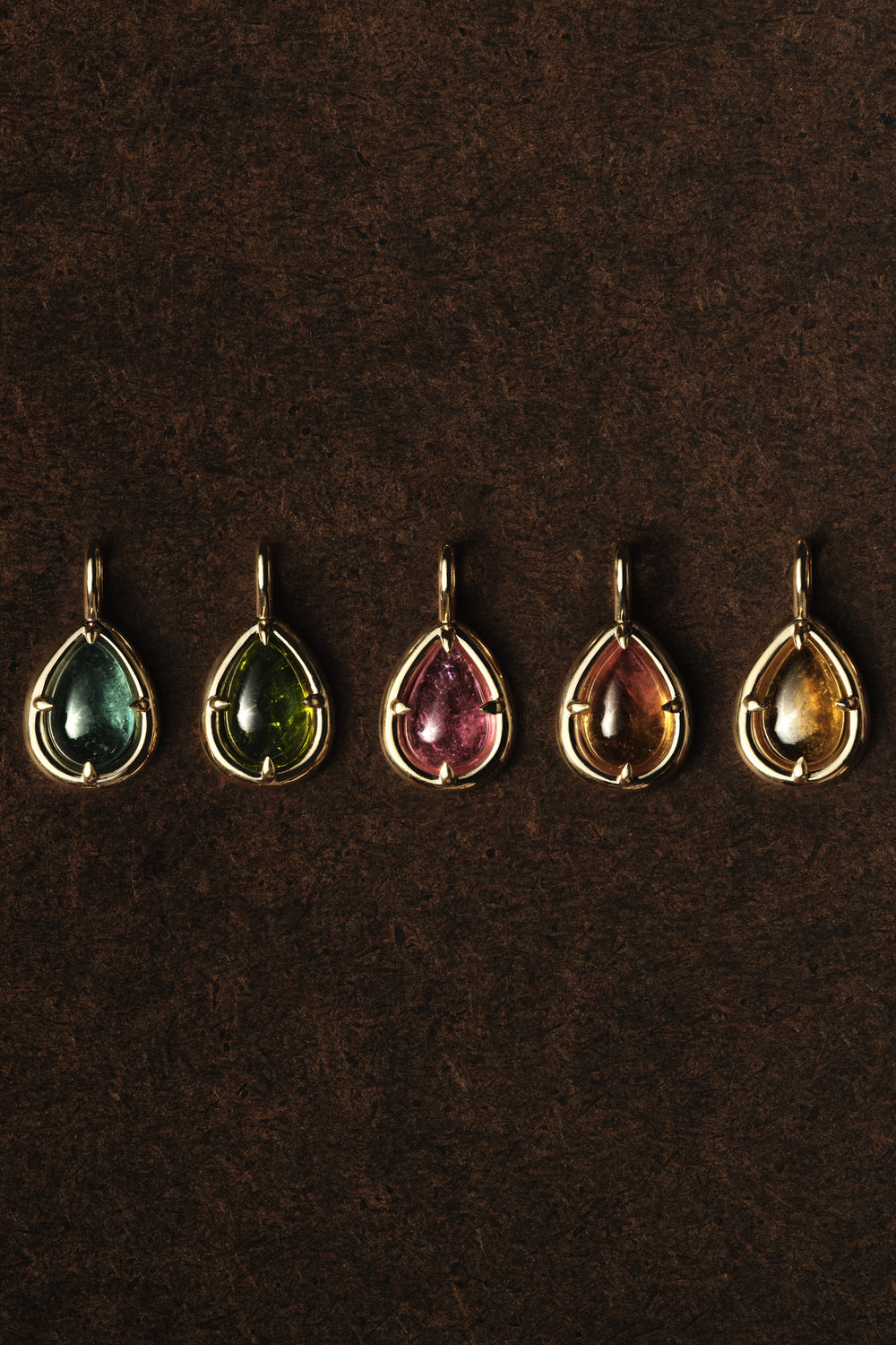 Pink Pear Tourmaline Pendant | 9K White Gold| Natasha Schweitzer