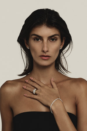 Oval Five Diamond Ring | Comfort Band | Natasha Schweitzer