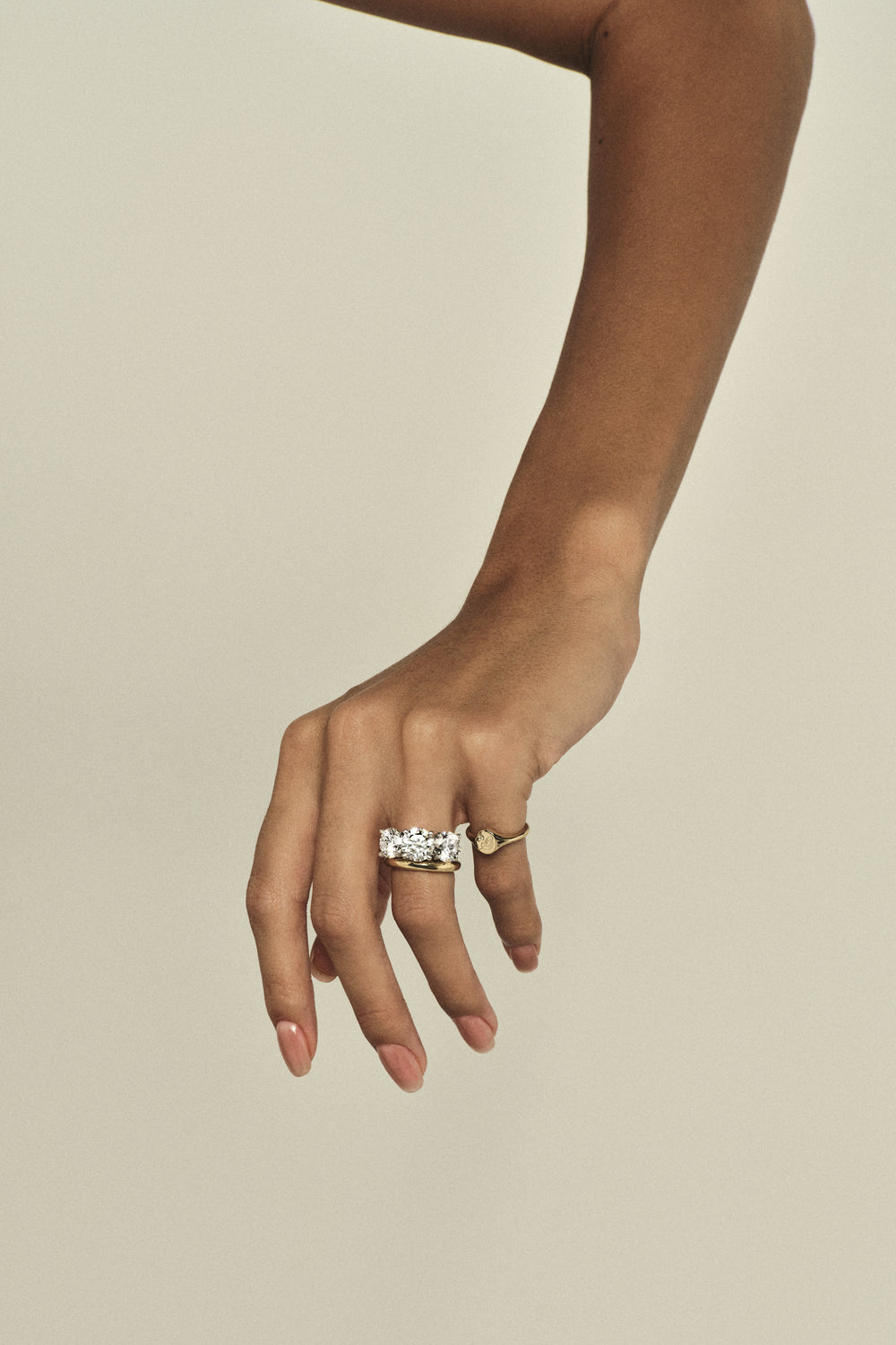 Round Trilogy Diamond Ring | Traditional Band| Natasha Schweitzer