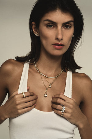 Round Trilogy Diamond Ring | Traditional Band | Natasha Schweitzer