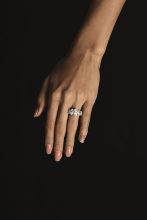 Oval Five Diamond Ring | Comfort Band | Natasha Schweitzer