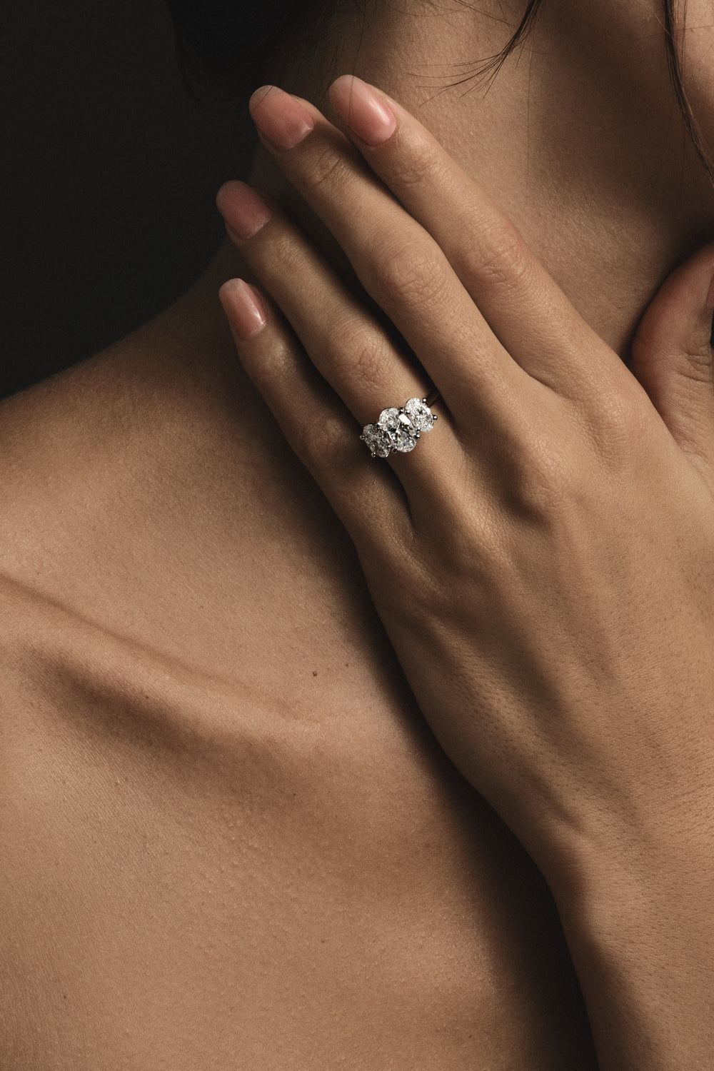 Oval Trilogy Diamond Ring| Natasha Schweitzer