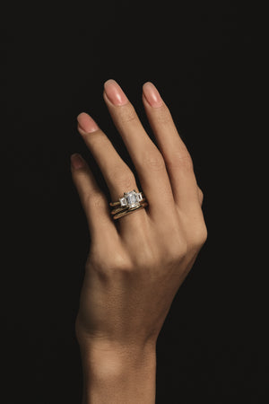 Emerald Trilogy Diamond Ring | Natasha Schweitzer