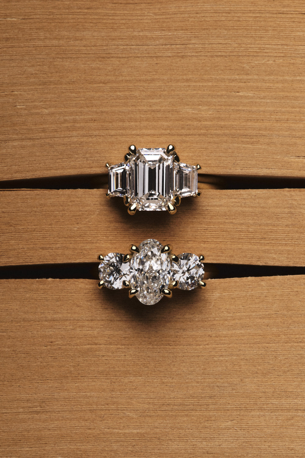 Emerald Trilogy Diamond Ring| Natasha Schweitzer