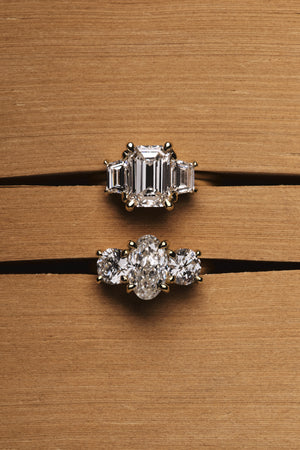 Emerald Trilogy Diamond Ring | Natasha Schweitzer