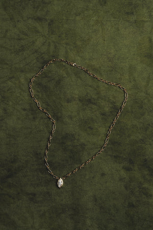 Roma Marquise Diamond Necklace | White Gold | Natasha Schweitzer