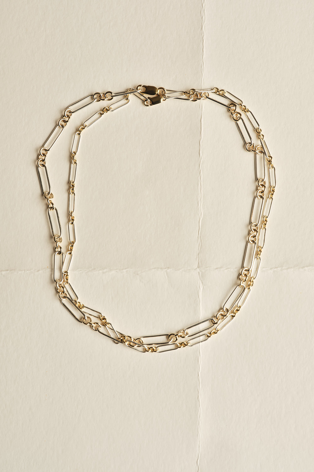 Two-Tone Medium Lennox Necklace | Gold| Natasha Schweitzer