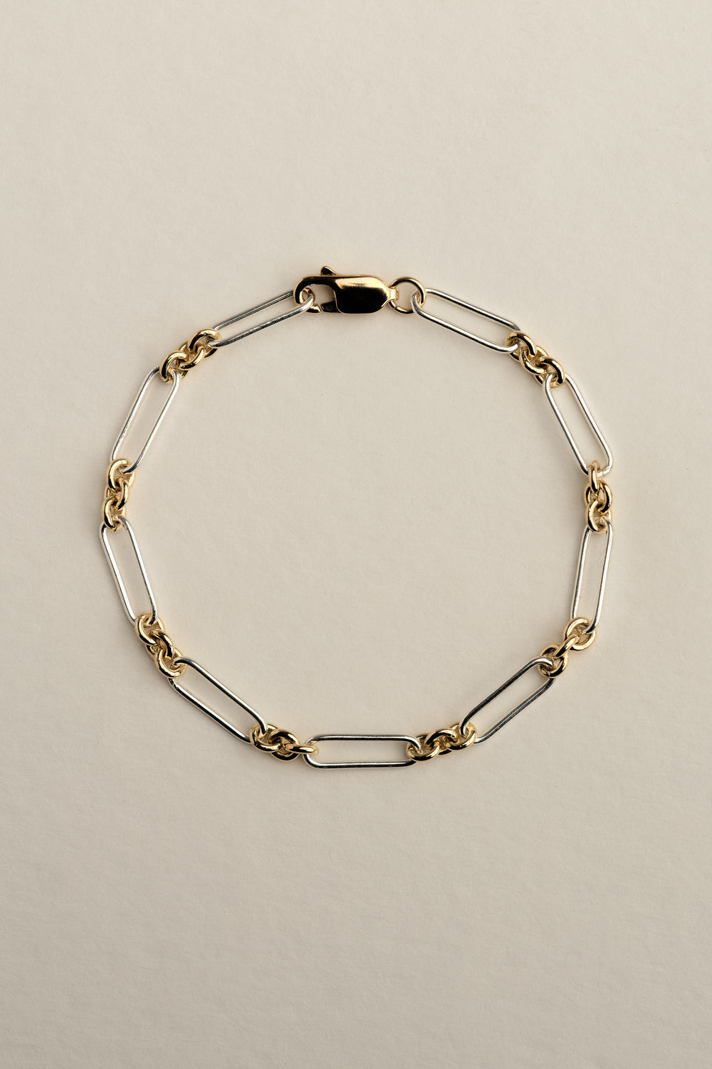 Two-Tone Medium Lennox Bracelet | Gold| Natasha Schweitzer