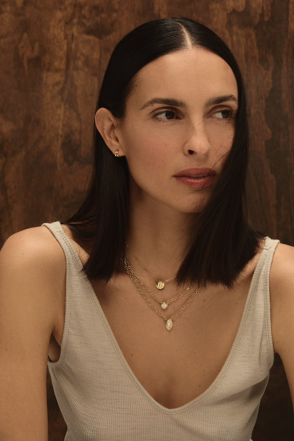 Roma Marquise Diamond Necklace | White Gold| Natasha Schweitzer