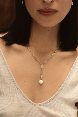 Two-Tone Medium Lennox Necklace | Gold | Natasha Schweitzer