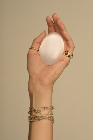 Two-Tone Large Lennox Bracelet | Gold | Natasha Schweitzer