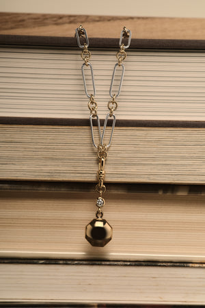 Two-Tone Large Lennox Necklace | Gold | Natasha Schweitzer