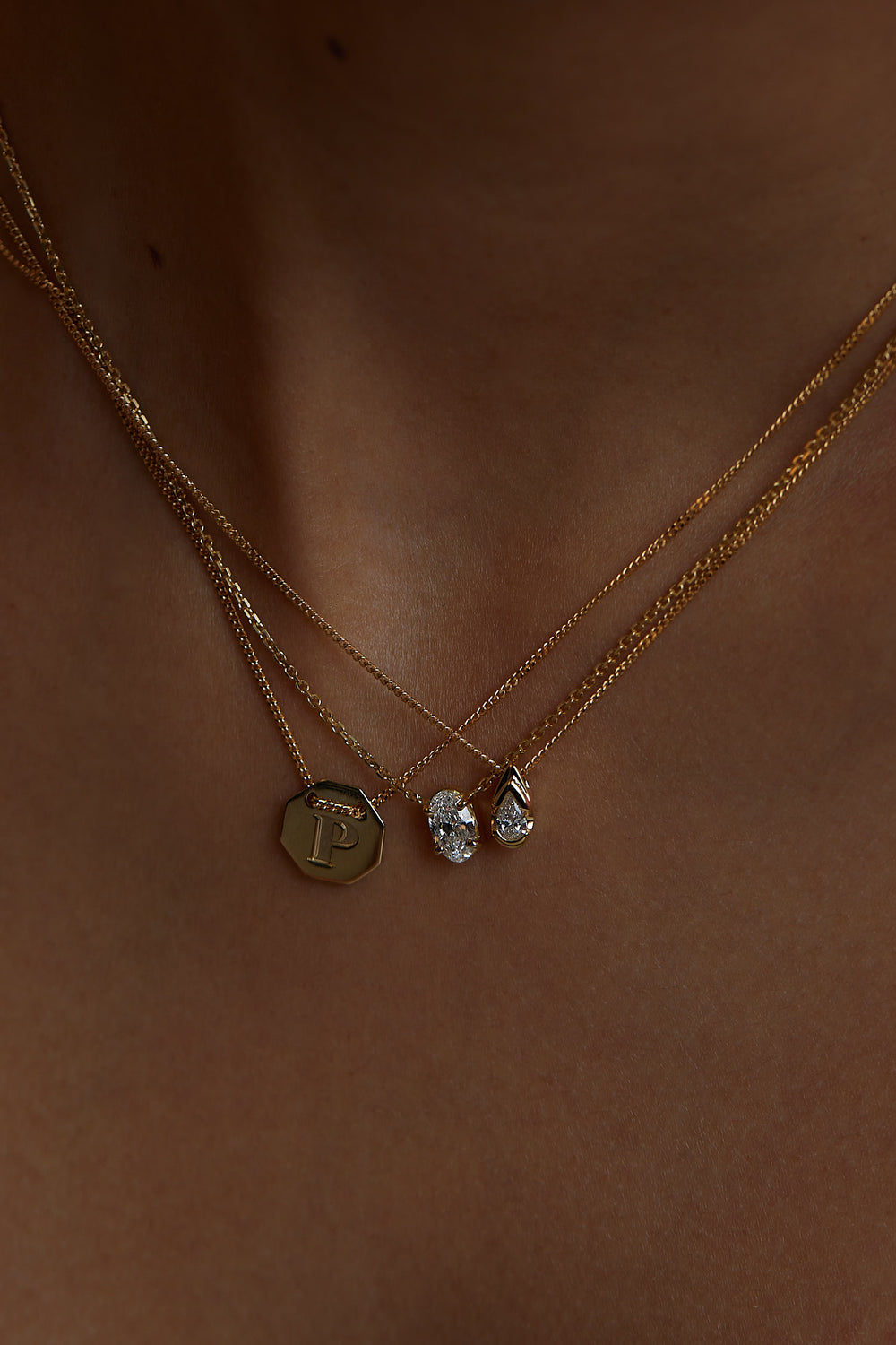Letter Necklace | 9K Yellow Gold| Natasha Schweitzer