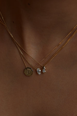Letter Necklace | 9K Yellow Gold | Natasha Schweitzer