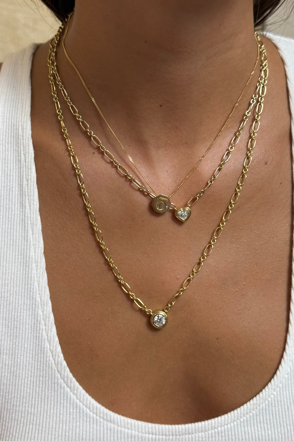 Letter Necklace | 9K Yellow Gold| Natasha Schweitzer