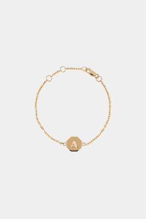 Baby Letter Bracelet | 9K Rose Gold | Natasha Schweitzer