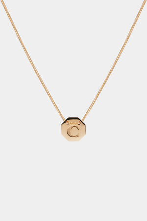 Letter Necklace | 9K Rose Gold | Natasha Schweitzer