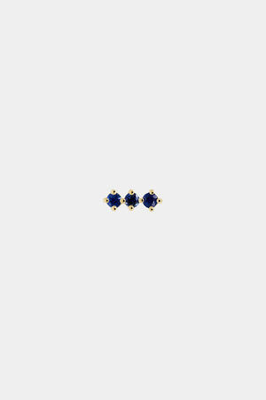 Buttercup Sapphire Bar Studs | Yellow Gold | Natasha Schweitzer
