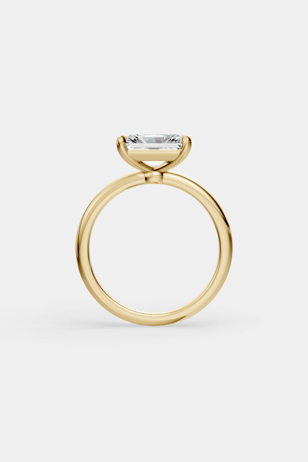 East West Diamond Solitaire Ring | Piccolo Band| Natasha Schweitzer