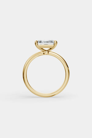 East West Diamond Solitaire Ring | Piccolo Band | Natasha Schweitzer