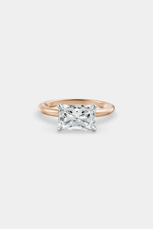 East West Diamond Solitaire Ring | Piccolo Band | Natasha Schweitzer