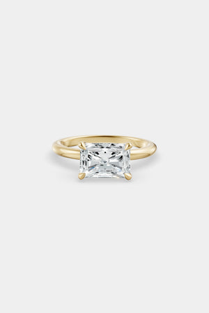 East West Diamond Solitaire Ring | Piccolo Band | Natasha Schweitzer