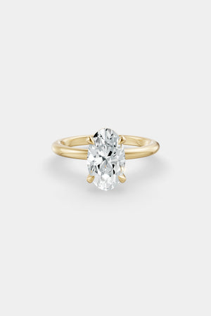 Diamond Solitaire Ring | Piccolo Band | Natasha Schweitzer