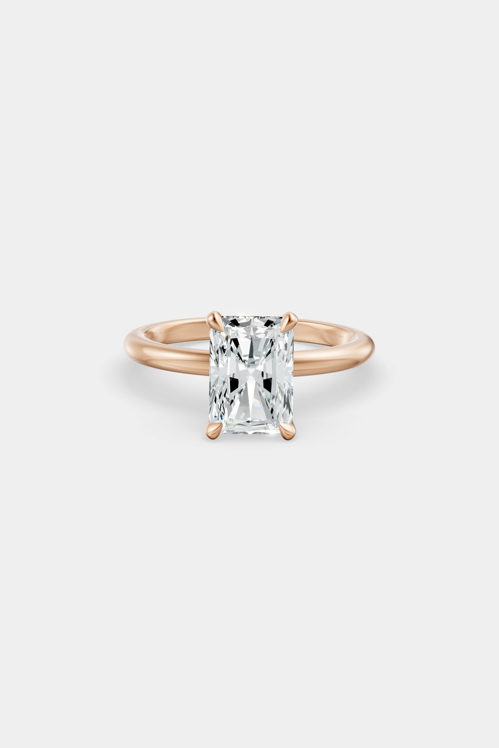 Diamond Solitaire Ring | Piccolo Band| Natasha Schweitzer