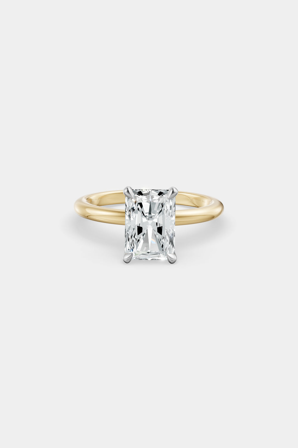 Diamond Solitaire Ring | Piccolo Band| Natasha Schweitzer