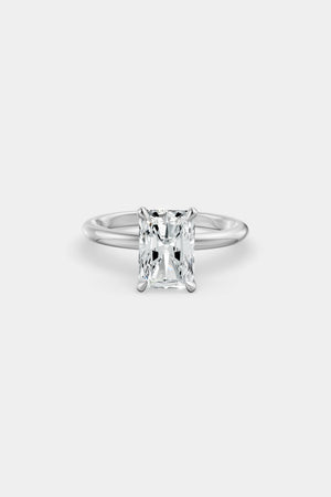 Diamond Solitaire Ring | Piccolo Band | Natasha Schweitzer