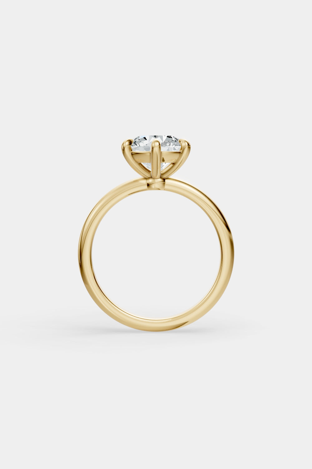 Diamond Solitaire Ring | Piccolo Band| Natasha Schweitzer