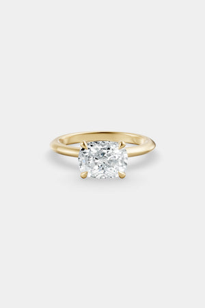 East West Diamond Solitaire Ring | Gwen Band | Natasha Schweitzer