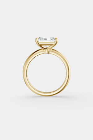 East West Diamond Solitaire Ring | Gwen Band | Natasha Schweitzer