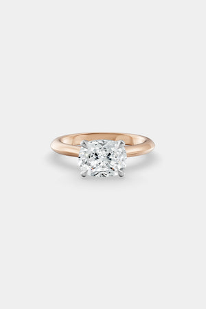East West Diamond Solitaire Ring | Traditional Open-Style Band | Natasha Schweitzer